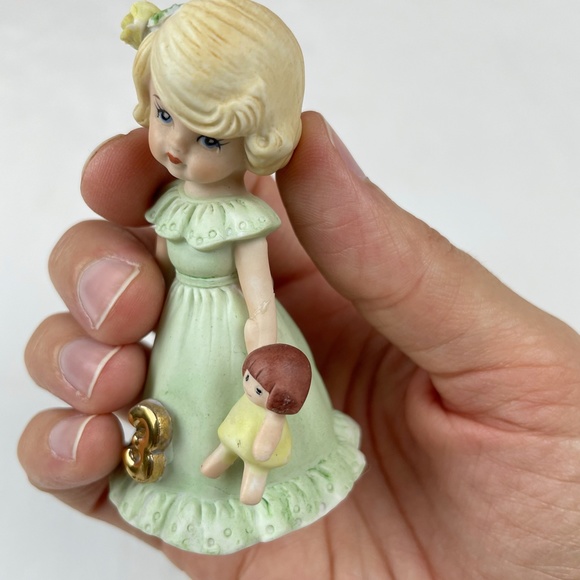Vintage Growing Up Birthday Girl Enesco Figurine 3 - Picture 4 of 6